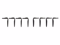 Dent de herse rotative Maschio. 139x15x320mm Gauche/Droit. Ø trou 15mm. Correspond à: 36100366 & 36100367