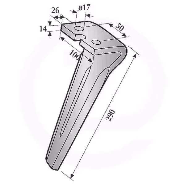 Dent de herse rotative Forigo Adaptable