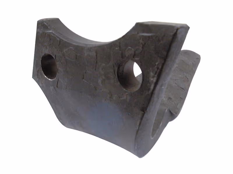 Dent de herse rotative Rabewerk. 100x18x330mm Gauche. Entre-axe: 70mm. Ø trou 17.5mm. Correspond à: KG41 SX