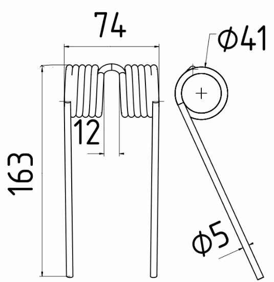 Dent de pick-up New Holland 87035576
