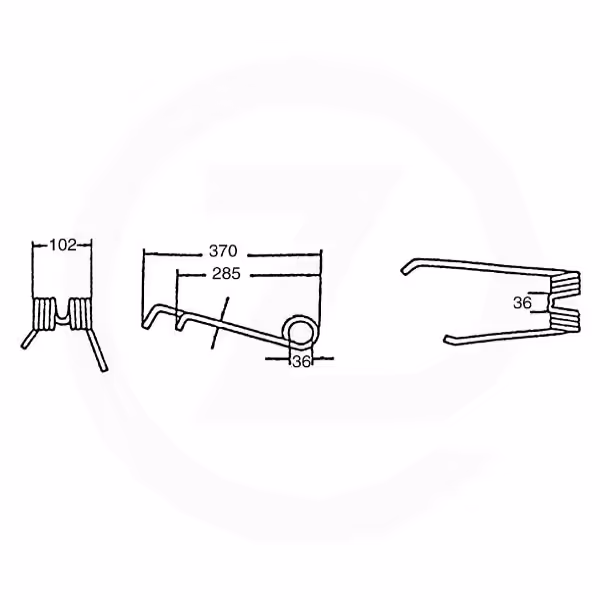 Dent faneuse Lely Gauche 4.1011.0139.0 Adaptable