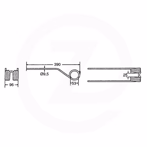 Dent faneuse Fella 150.862 / 487.922 Adaptable