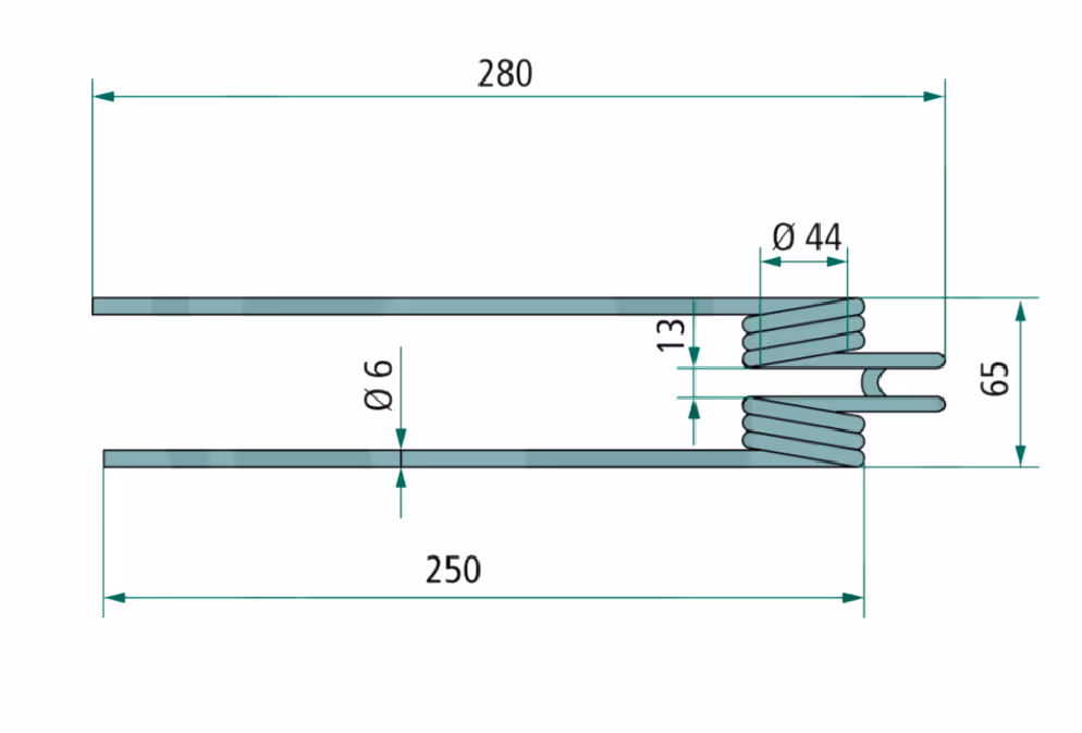 Dent faneuse Kongskilde 5034 Adaptable