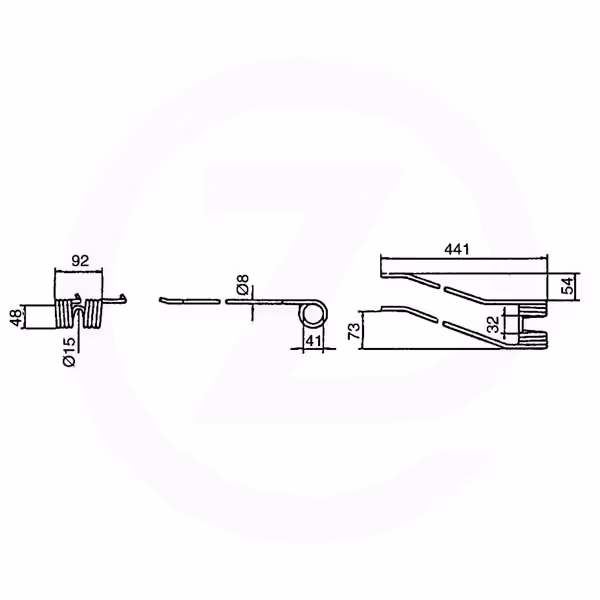 Dent faneuse Fella Droite 490046 Adaptable