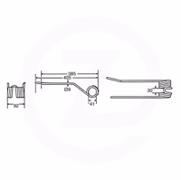 Dent faneuse Deutz-Fahr Gauche VF16502742 Adaptable