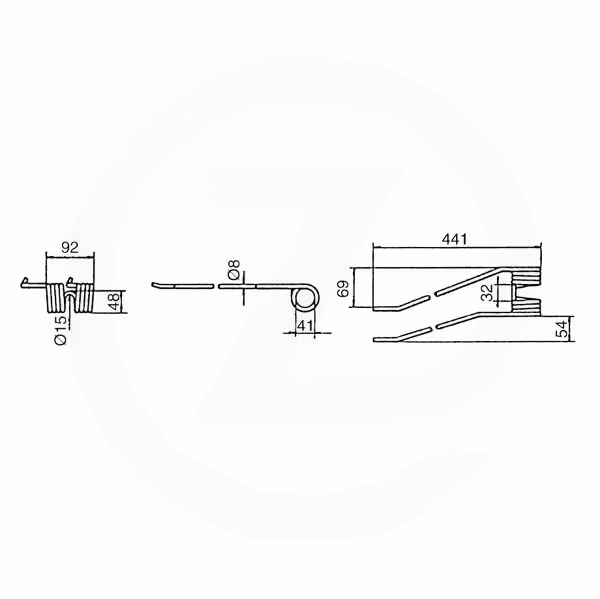 Dent faneuse Fella Gauche 491000 Adaptable