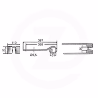 Dent faneuse Kuhn Gauche 58740600KR Adaptable