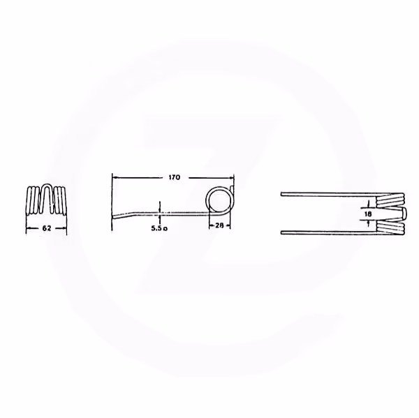 Dent pick up Deutz-Fahr VF 0657.2888 , VF 06572888 Adaptable
