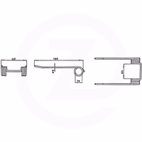 Dent pick up New Holland 80.127.566 Adaptable