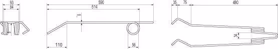 Dent de recouvrement Ø8 Accord AC495754 adaptable