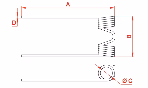 Dent de scarificateur pour matériel Agrifab 450294