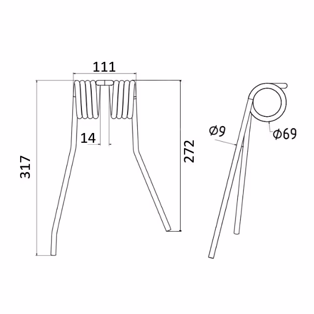 DENT FANEUSE DROITE TYPE FARENDLOSE 511042