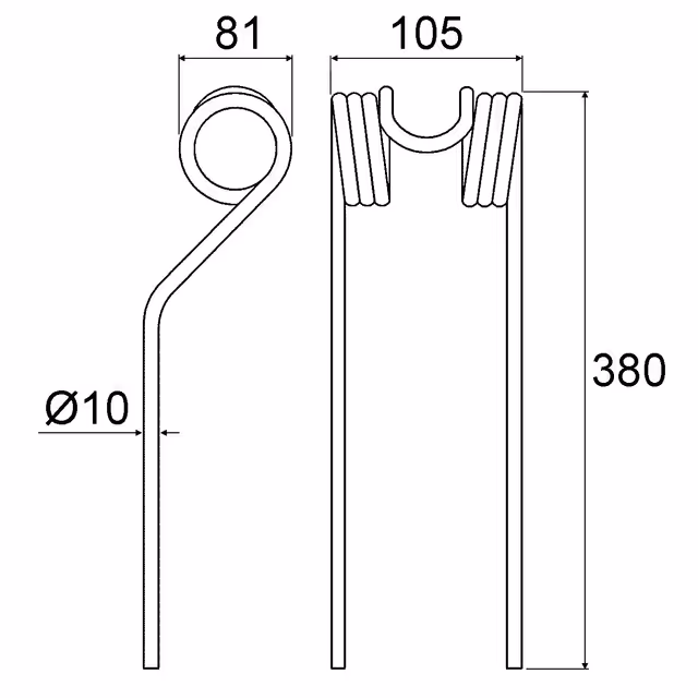 DENT FANEUSE FANEX SERIE 3 ORIGINE FAHR VICON 16607564