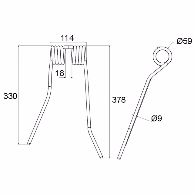 DENT FANEUSE GAUCHE LARGE TYPE STRELLA PZ110