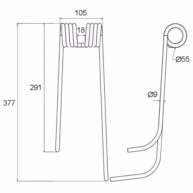 DENT FANEUSE GAUCHE TYPE LELY 41003208L