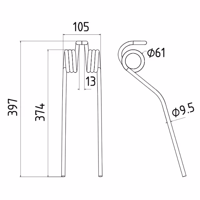 DENT FANEUSE TYPE GALFRE GTS280NM
