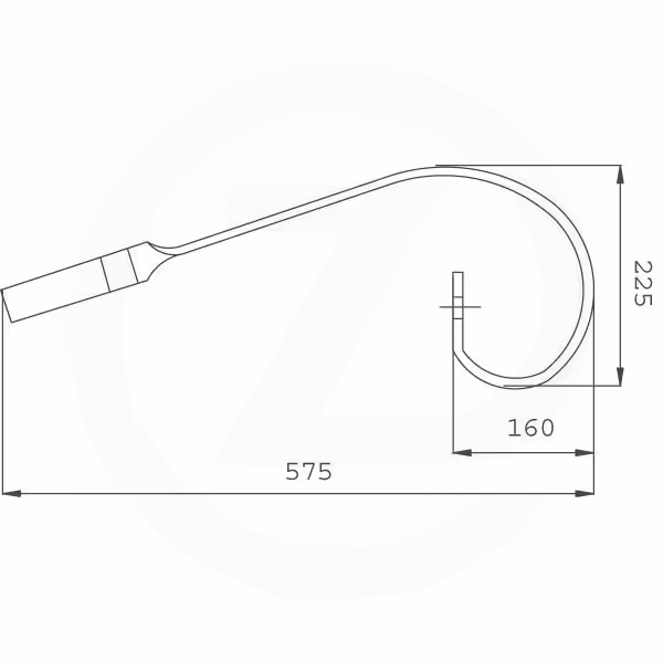 Dent cultivateur gauche Adaptable