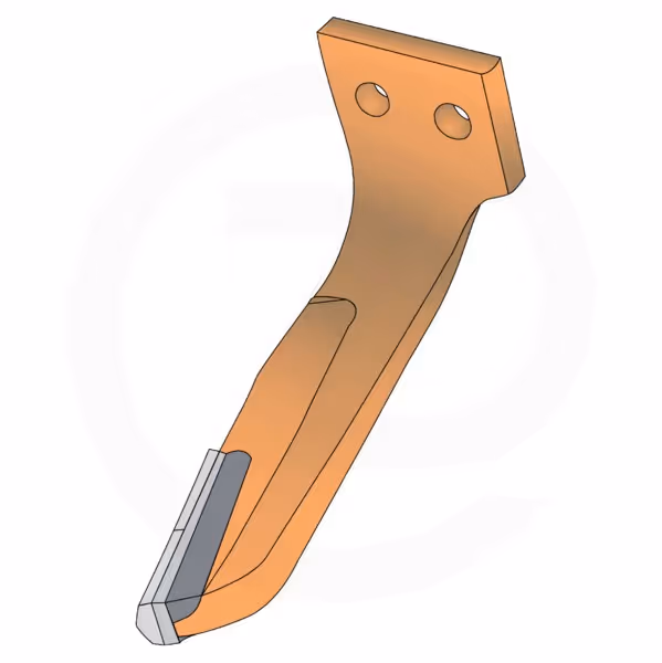 Dent de herse rotative Rabe PH KG26 carbure Gauche Adaptable