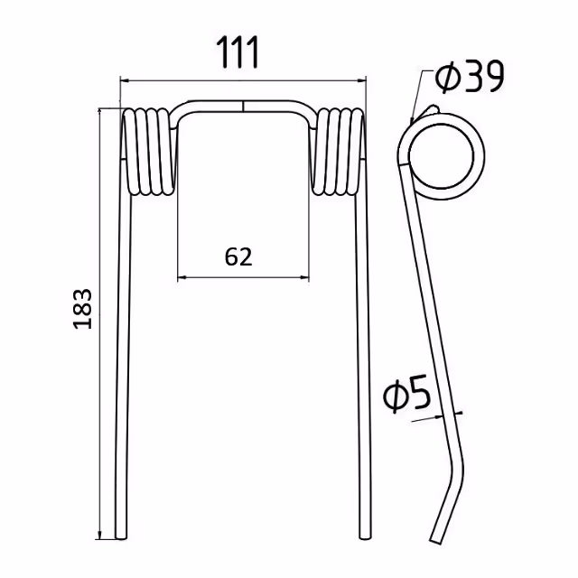 DENT PICK-UP TYPE NEW HOLLAND 127566
