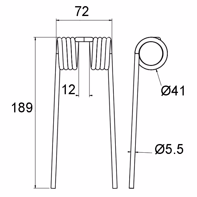 DENT PIK-UP RV186L ORIGINE VICON PZ408