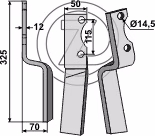 Dent rotalabour Howard Gauche 181745 Adaptable