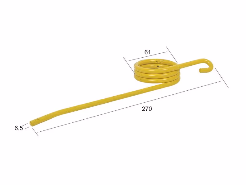 Dents d'andaineur Longueur:270mm, Largeur Ø6.5mm - Remplacement pour New Holland Correspond à: 64562