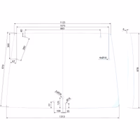 Pare brise Deutz-Fahr supérieur SDF 04418946 Origine