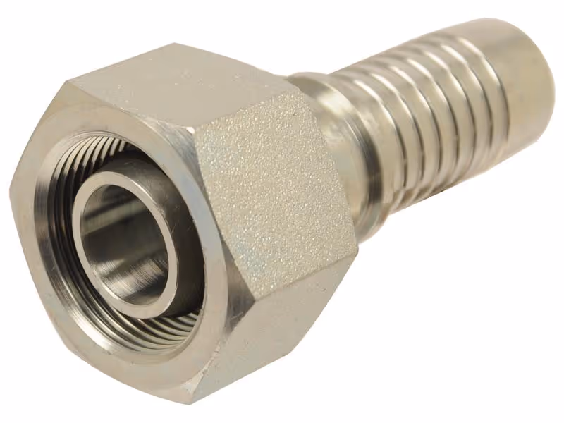 Dicsa côtes métriques 24° Raccord à Sertir 1/4'' x M16 x 1.5 (8S) Filetage femelle Embout tournant joint torique