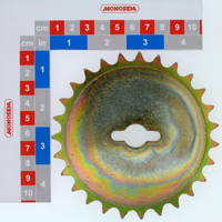 Disq Ch.27 Dts Entr Micro Al Diam16,2 Zn Blanc 200Hbs Sans Chrome Vi Pas 12,7 Ep. 8 Mm. Larg. Dent. 4 Mm. + Encoch(Plan 10120002G) 