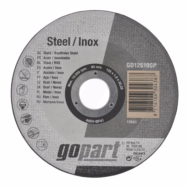 Disque à couper plat 125x1,0mm
