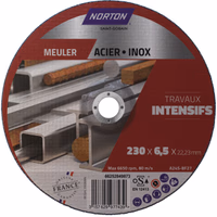 Disque a ebarder moyeu deporte metal 230x6,5x22,2 intensif