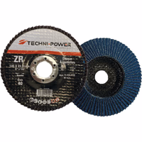 Disque a lamelles moyeu deporte 125 mm grain 80 zirconium techni-power