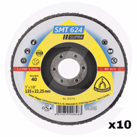 Disque à lamelles ø 125 x 22.2 mm - p40 - 10 pcs