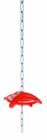 Disque à mordre pour porcelets avec chaîne de suspension