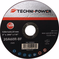 Disque a tronconner 125x1x22,2 inox plat techni-power