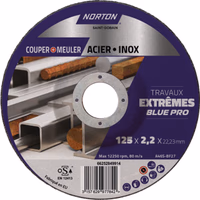 Disque a tronconner/ebarder acier/inox 125x2,2x22,2 extreme