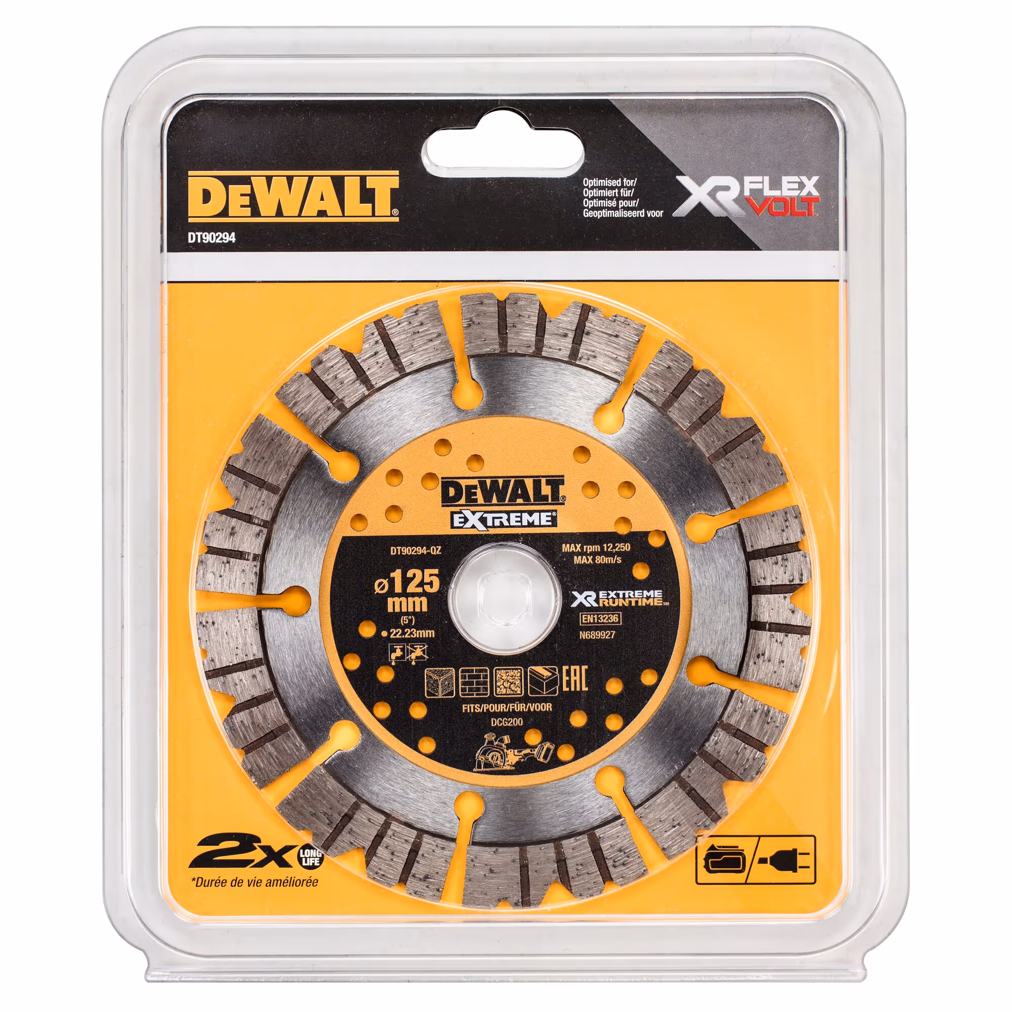 Disque béton Extreme Runtime pour rainureuse 125 x 22,2 mm