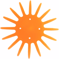 Disque bineur 370mm orange souple Kress