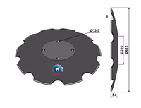 Disque de déchaumeur Amazone Catros Ø610x6 