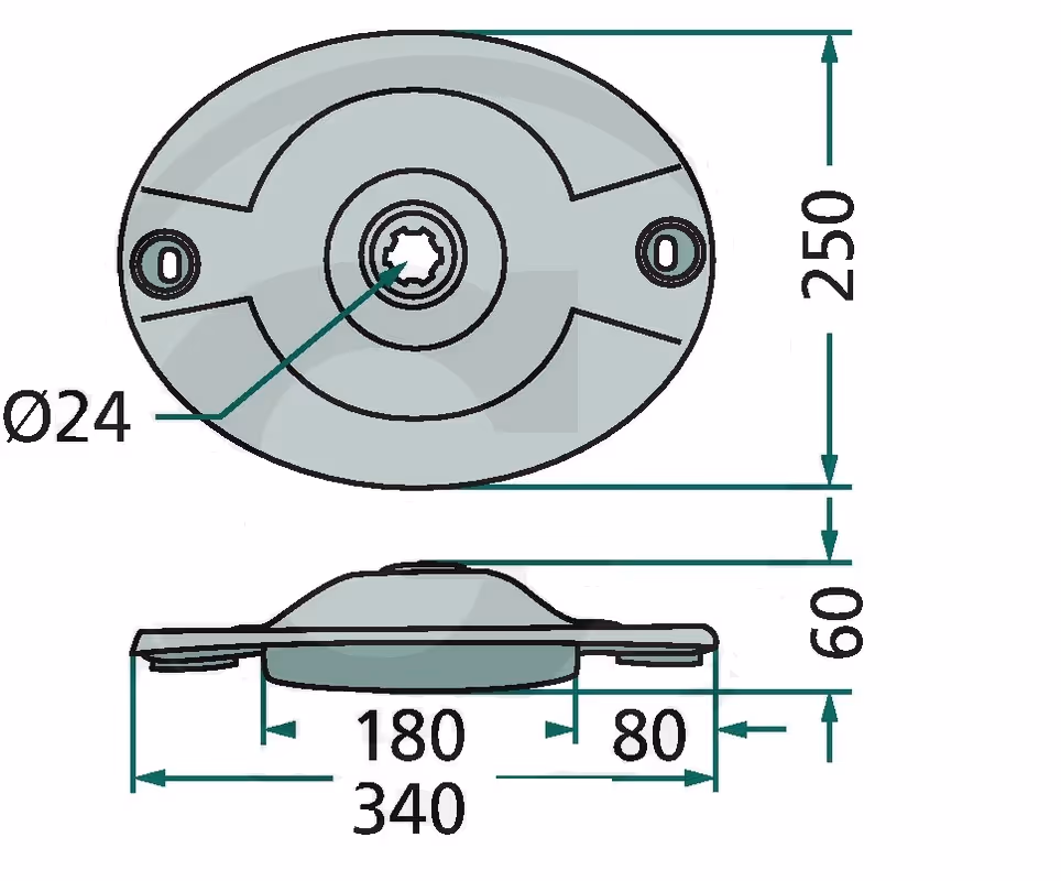 Disque faucheuse Kuhn 56450110 Adaptable
