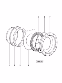 DISQUE DE FREIN Z15 0.008.5343.2. ORIGINE