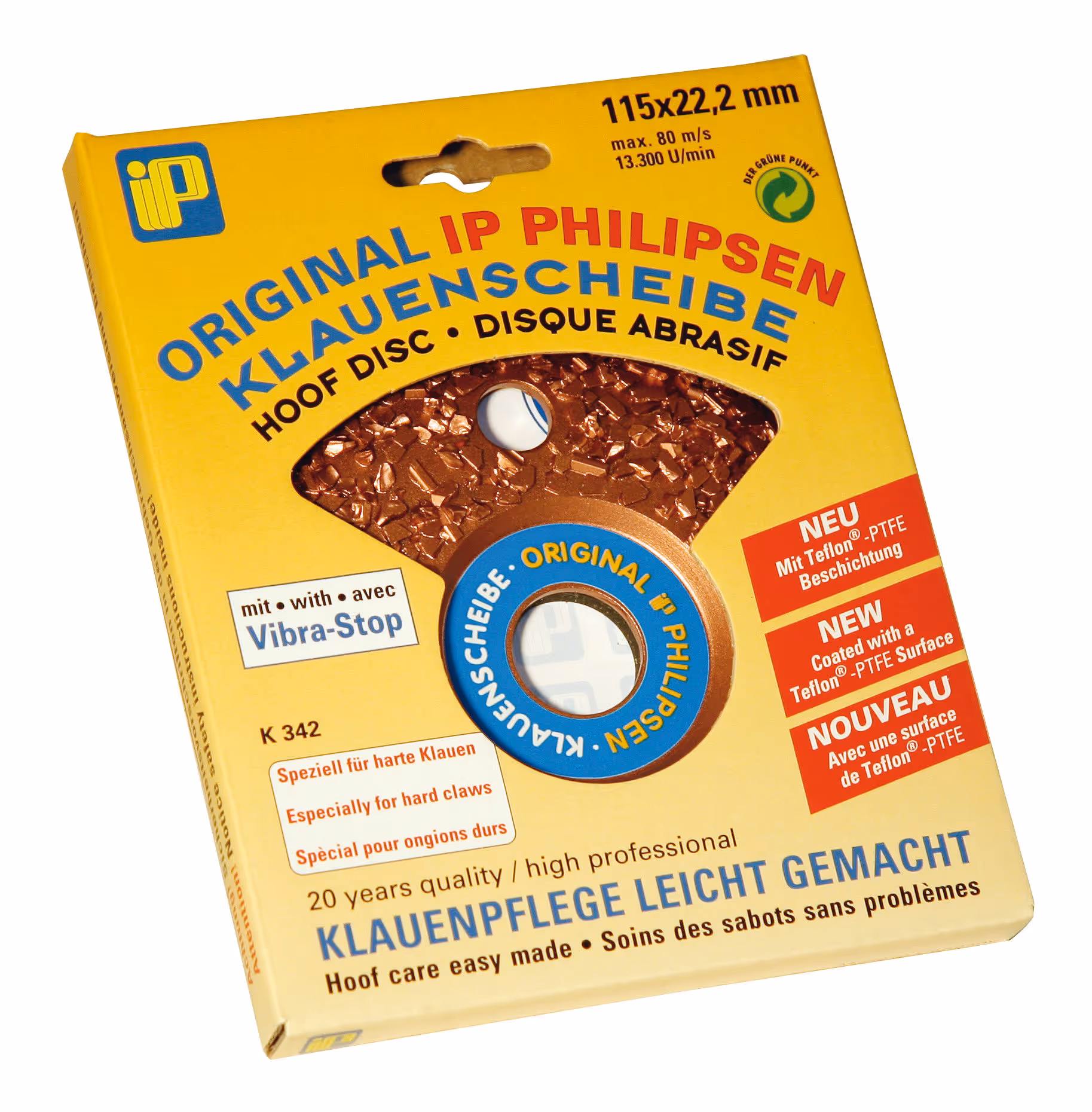 Disque de parage IP PHILIPSEN Super, Ø125mm, unilatéral