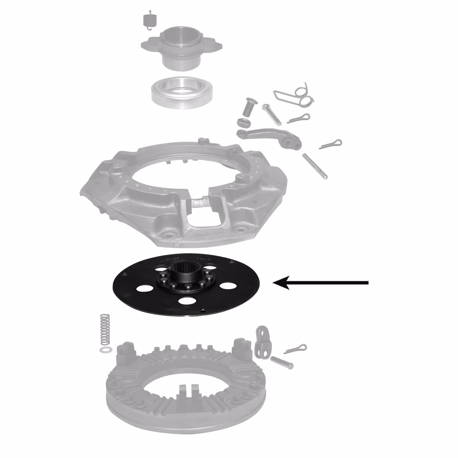 Disque de prise de force - intégré 887899M93 adaptable | Massey-Ferguson