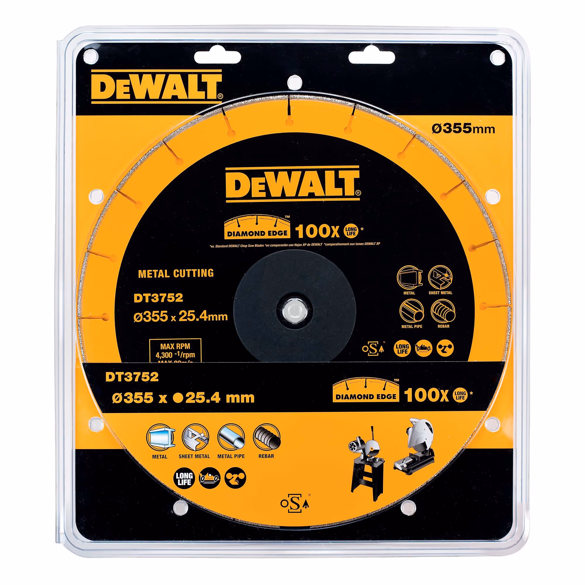 Disque diamant à tronçonner le métal Extreme pour tronçonneuse DW875/871