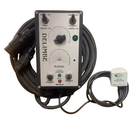 Distributeur anti limace Delimbe T28 120L DPA antenne GPS avec boitier standard