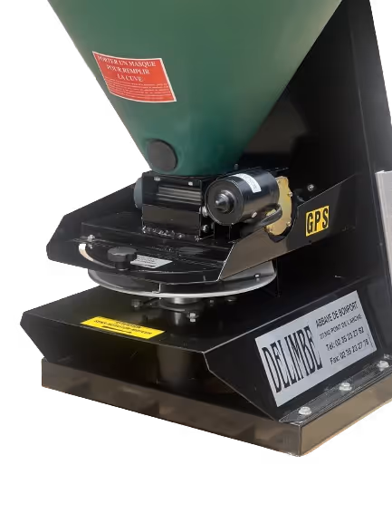 Distributeur anti limace Delimbe T28 120L DPA ISO avec boitier réglage de largeur