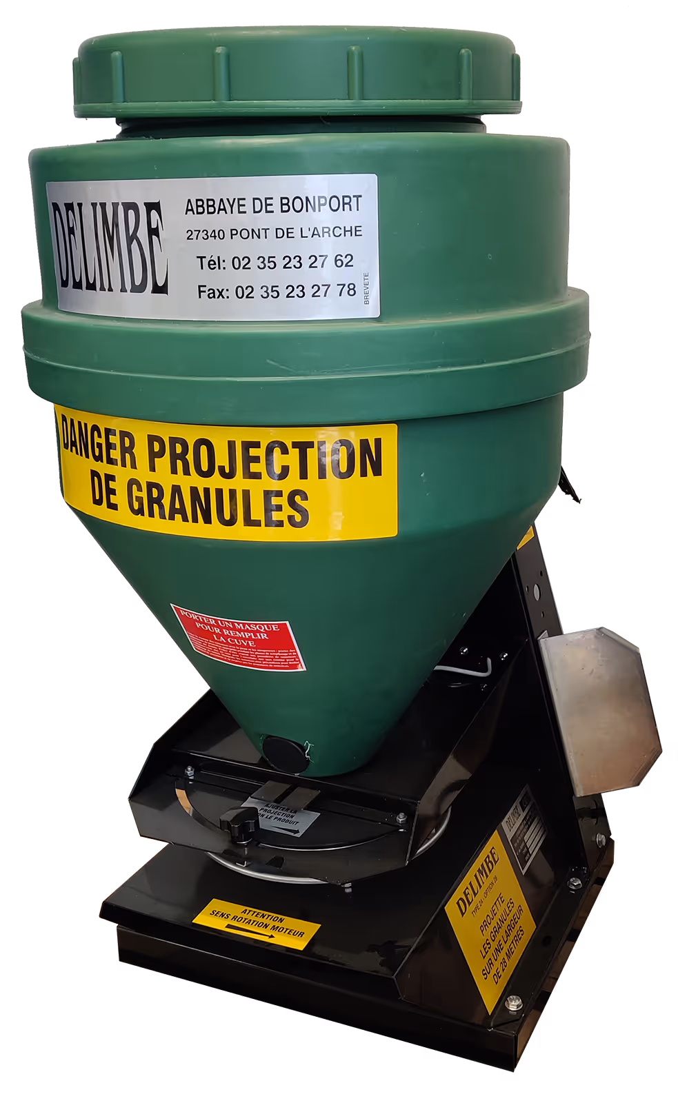 Distributeur Anti Limaces Delimbe T28 70L avec boitier de commande réglage de largeur