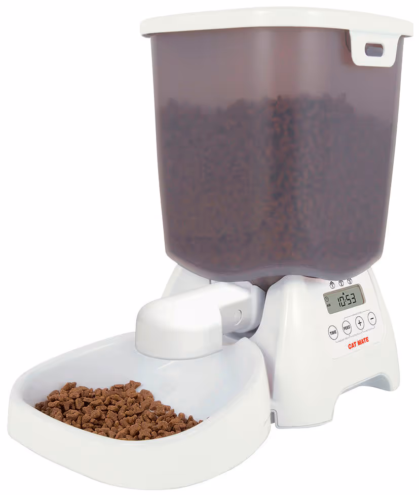 Distributeur d'aliment sec Cat Mate, blanc, 3kg
