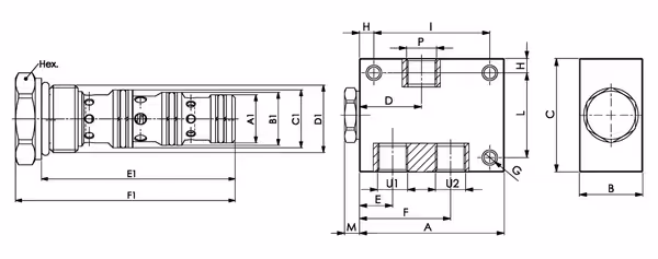 Diviseur de débit 3/8-3/8 5-10l