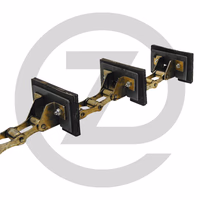 Donghua Chaine d'élévateur - retour, - avec maillon raccord